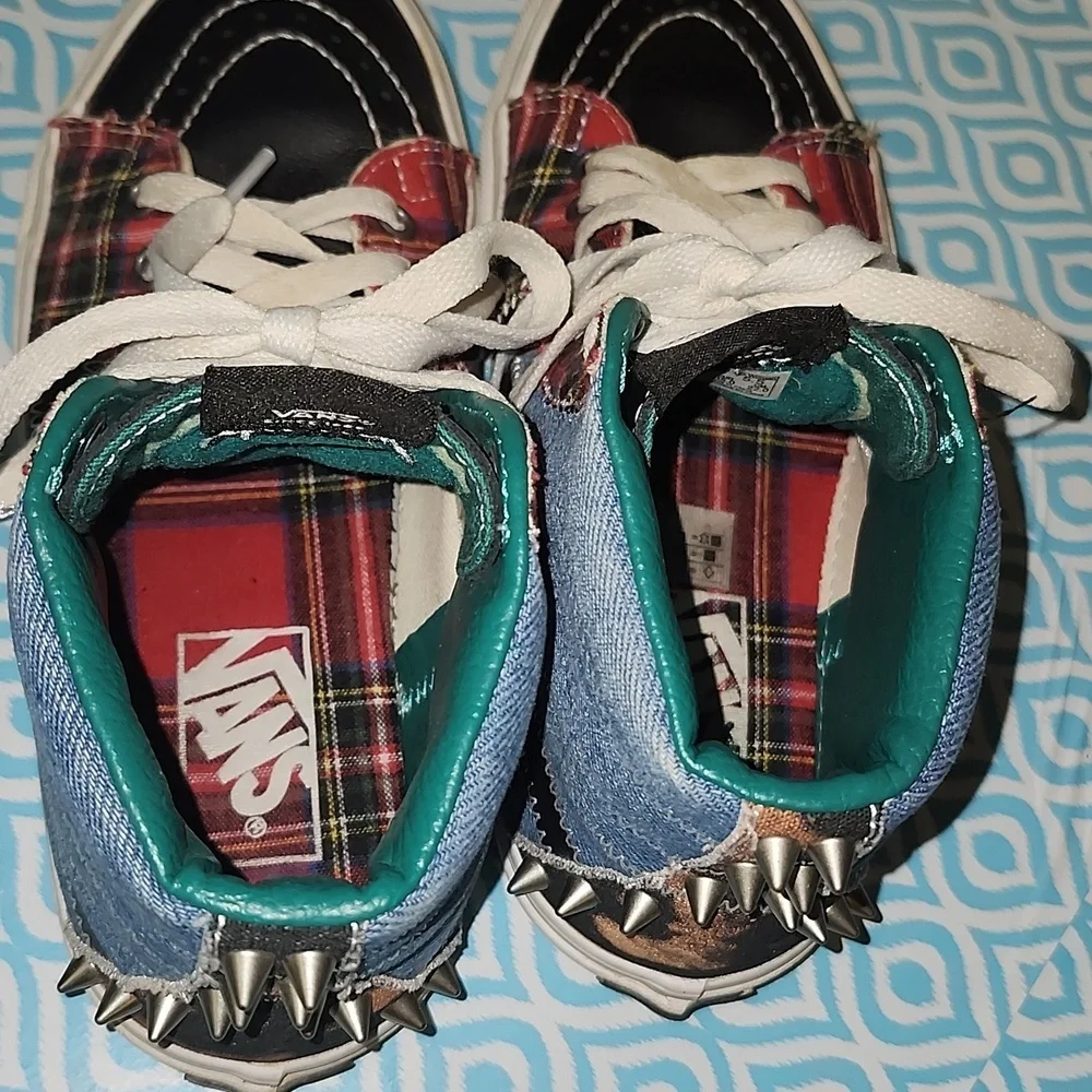 Vans SK8-Hi Tartan Daze Sneakers kids 4 or women's 5.5